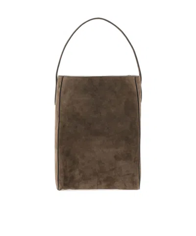 Khaite Frida Open Top Tote Bag In Brown