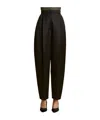 Khaite Front Pleated Trousers In Black