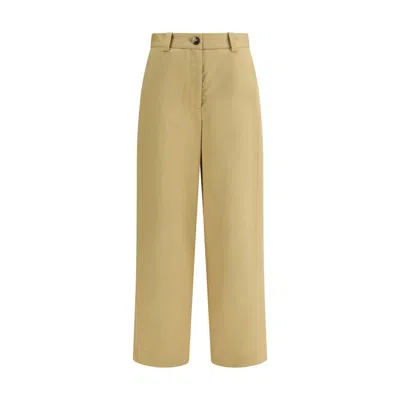 Khaite Gari Trousers In Yellow