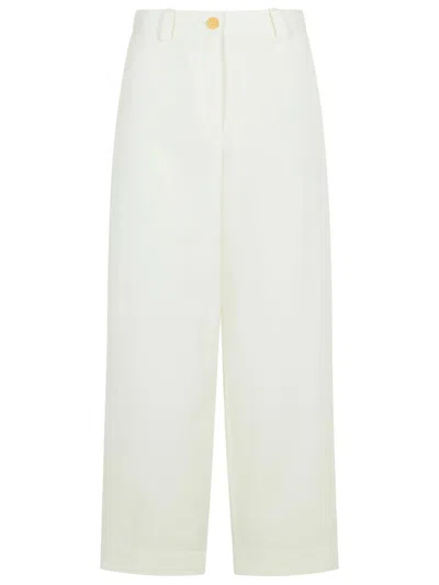 Khaite Gari' White Cotton Pants