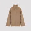 Khaite Garret Zip-up Jacket In Brown