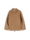 Khaite Classic Tailored Brown Jacket With Structured Design In Brown