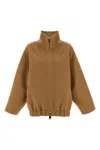 Khaite 'garrett' Bomber Jacket In Brown