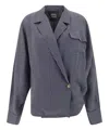 Khaite Garth Shirt In Blue