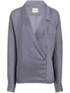 Khaite Garth Shirt In Blue