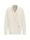 Khaite Garth Shirt In Cream