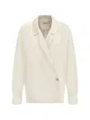 Khaite Garth Shirt In Cream
