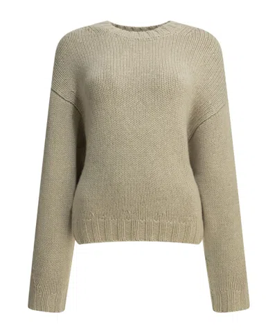 Khaite 'gemma' Crew-neck Sweater In Neutral