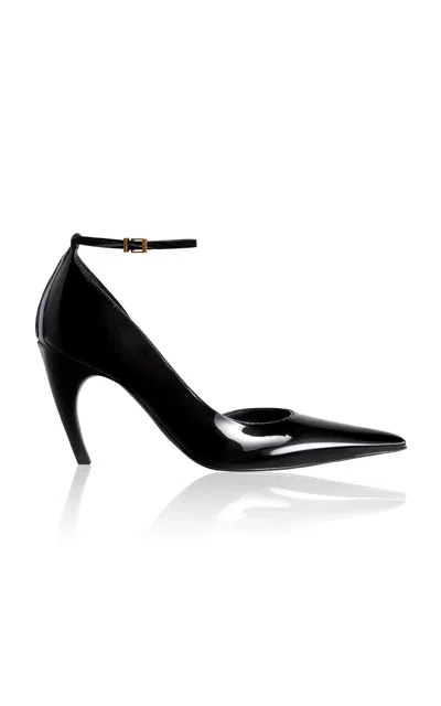 Khaite Gilda Ankle Strap Pump 85 In Black