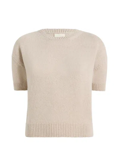 Khaite Golden Sweater In Neutral