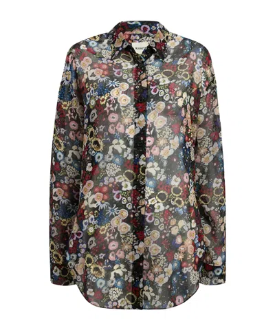 KHAITE KHAITE GOYA FLORAL PRINTED BUTTONED SHIRT