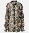 Khaite Goya Printed Silk-chiffon Shirt In Multi