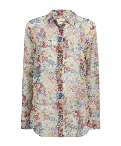 Khaite Goya Long Sleeved Shirt In Multi