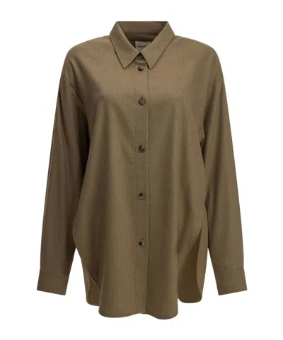 Khaite Goya Oversized Shirt In Neutral