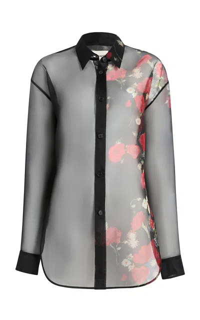 Khaite Goya Printed Organza Shirt