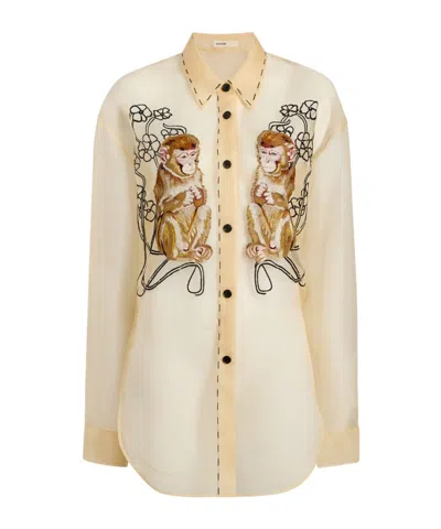 Khaite Goya Top In Champagne