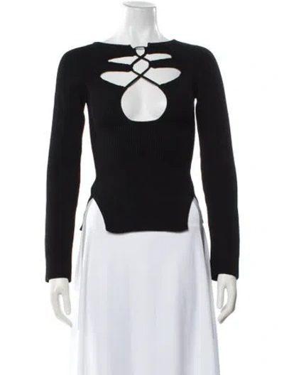 Pre-owned Khaite Graphic Print Bateau Neckline Sweater In Multi