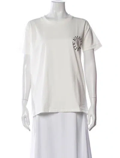 Pre-owned Khaite Graphic Print Crew Neck T-shirt In White