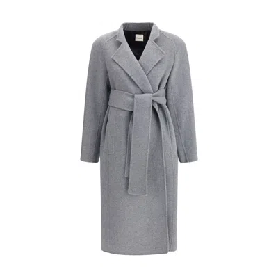 Khaite Gray Wool Women's Coat