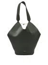 Khaite Small Lotus Tote Bag In Green