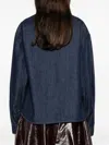 Khaite Long-sleeved Denim Shirt In Blue