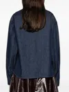 Khaite Long-sleeved Denim Shirt In Blue