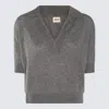 Khaite Shrunken Jo Cashmere Top In Warm Grey