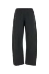 Khaite Grey Wool Blend Wide-leg Clover Pant In Gray