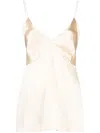 Khaite Grisella Longline Silk Camisole In Neutrals