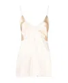 Khaite Grisella Silk-satin Top In White