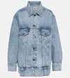 Khaite Woman Denim Outerwear Blue Size L Cotton In Bryce