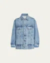 Khaite Grizzo Oversized Denim Jacket In Bryce