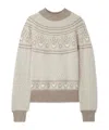 Khaite Guy Fair Isle Cashmere Sweater In Neutral