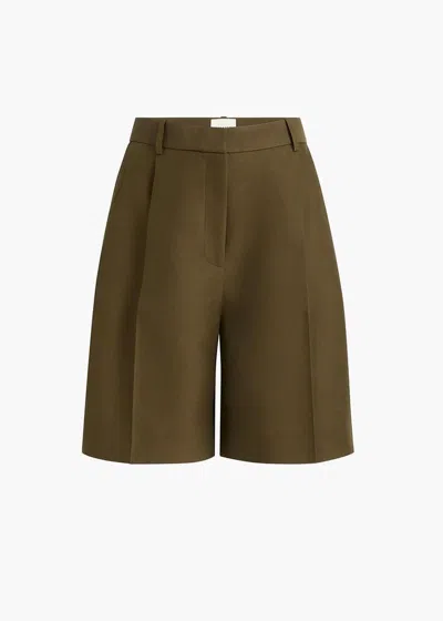 Khaite H26 Shorts In Olive