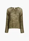 Khaite H26 Sweatshirt In Olive