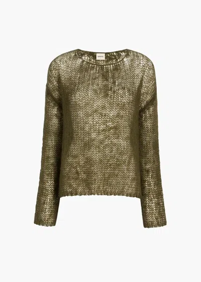 Khaite H26 Sweatshirt In Olive