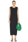 Khaite Hal Paneled Cotton-jersey Midi Dress