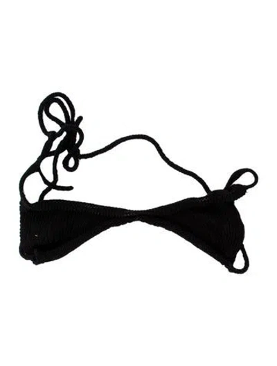 Pre-owned Khaite Halterneck Sleeveless Sports Bra In Black