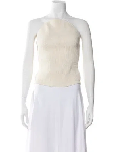 Pre-owned Khaite Halterneck Sleeveless Top In Neutral