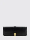 Khaite Blake Leather Clutch In Black
