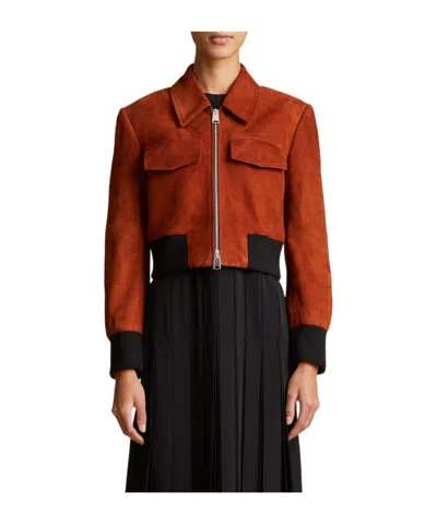 Khaite Hector Zip-up Jacket In Black
