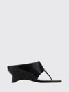 Khaite Black Marlow Sculptural Leather Mules In Black