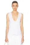 Khaite Heidi V-neck Top In Glaze