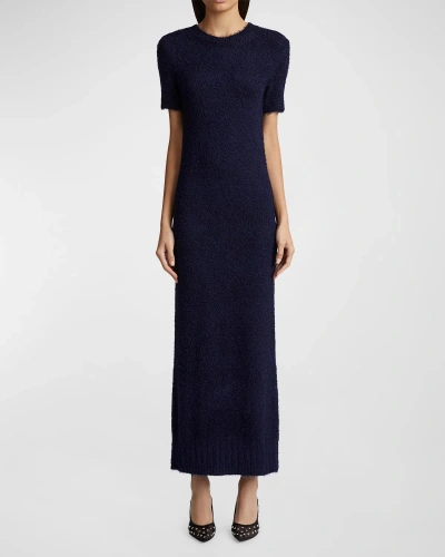 Khaite Helen Long Cashmere Dress In Navy