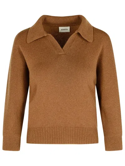 Khaite Herve Brown Cashmere Sweater