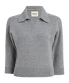Khaite Polo-neck Cashmere Sweater