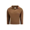 Khaite Herve Cashmere Polo Neck Sweater In Brown