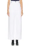 Khaite Danielle High Waist Straight Leg Jeans In White