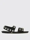 Khaite Boden Silver Studded Leather Sandals