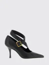 Khaite Buckle Heeled Pumps In Black